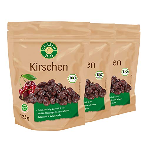 3x CLASEN BIO Kirschen - 125g von Clasen Bio