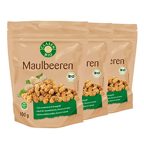 3x CLASEN BIO Maulbeeren - 100g von Clasen Bio