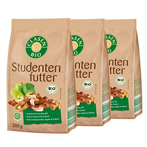 3x CLASEN BIO Studentenfutter - 200g von Clasen Bio