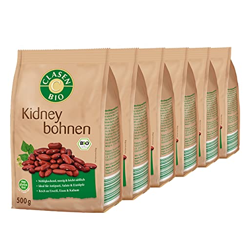 6x CLASEN BIO Kidneybohnen - 500g von Clasen Bio