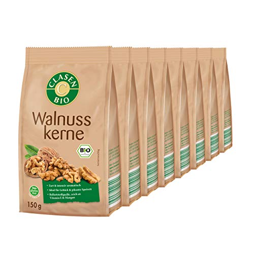 8x CLASEN BIO Walnusskerne - 150g von Clasen Bio