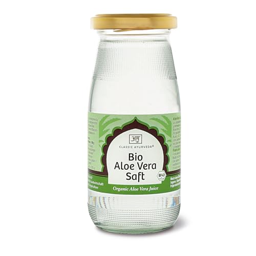 Classic Ayurveda - Bio Aloe Vera Saft - 250 ml - Feuchtigkeitsspendendes Blattmark zur Erfrischung von Classic Ayurveda