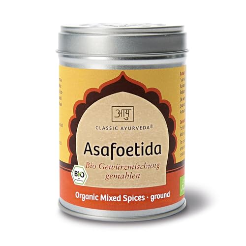 Classic Ayurveda - Bio Asafoetida Gewürzmischung - 100 g - Kraftvolles Aroma, der perfekte Knoblauchersatz von Classic Ayurveda