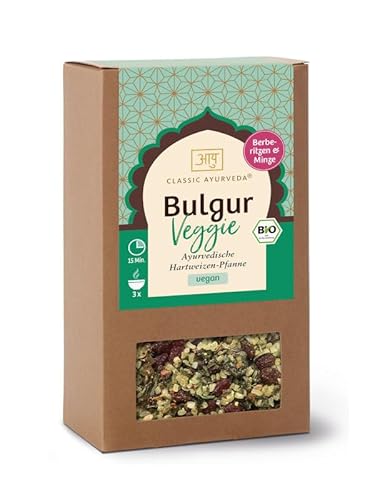 Classic Ayurveda – Bio Ayurvedischer Bulgur Veggie – 240 g – Fertigmischung aus dampfgegartem Hartweizen für Pfannengerichte, Salate und Füllungen von Classic Ayurveda