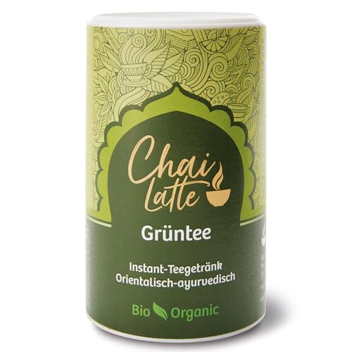 Classic Ayurveda - Bio Chai Latte Grüntee - 220 g - Ayurvedisch gewürztes Teegetränk mit erlesenen Kräutern von Classic Ayurveda