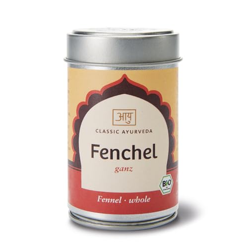 Classic Ayurveda - Bio Fenchel ganz - 40 g - Süßlich-herbes Aroma, perfekt für Hülsenfrüchte, Tees und Salatmarinaden von Classic Ayurveda