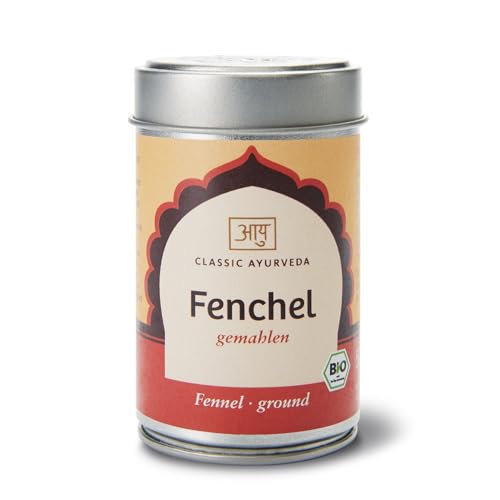 Classic Ayurveda - Bio Fenchel gemahlen - 50 g - Süßlich-herbes Gewürz mit vielfältiger Verwendung von Classic Ayurveda