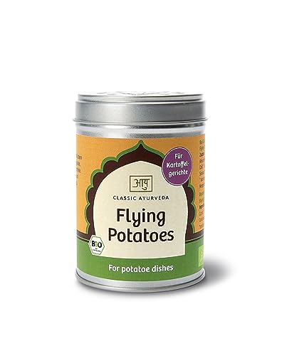 Classic Ayurveda | Bio | Flying Potatoes | Kartoffelgewürz | Gewürzmischung | Ayurveda | 360 Gramm (3 x 120 g) von Classic Ayurveda