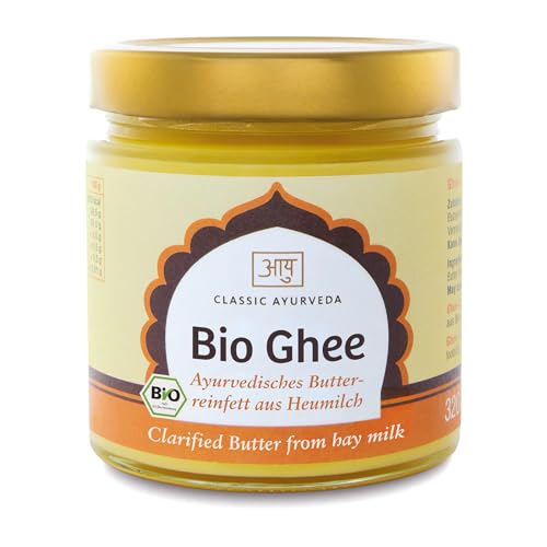 Classic Ayurveda - Bio Ghee aus Heumilch g.t.S. - 320 g - Strahlend golden, nussig, ideal für Braten, Backen und Dünsten von Classic Ayurveda