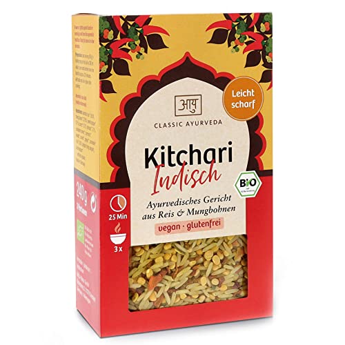 Classic Ayurveda - Bio Kitchari Indisch - 240 g - Ayurvedischer Eintopf à la India, schnell & einfach von Classic Ayurveda