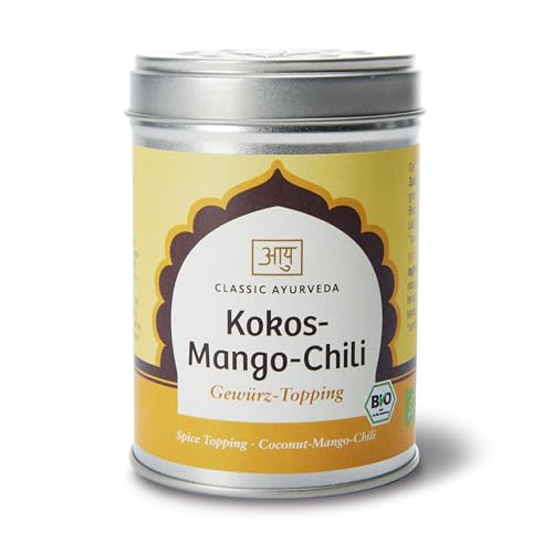Classic Ayurveda - Bio Kokos-Mango-Chili Gewürz-Topping - 60 g - Fruchtige Schärfe für kreative Gerichte von Classic Ayurveda