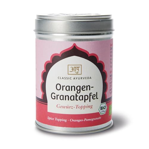 Classic Ayurveda - Bio Orangen-Granatapfel Gewürz-Topping - 70 g - Fruchtig-frische Ayurvedaküche zum genießen von Classic Ayurveda