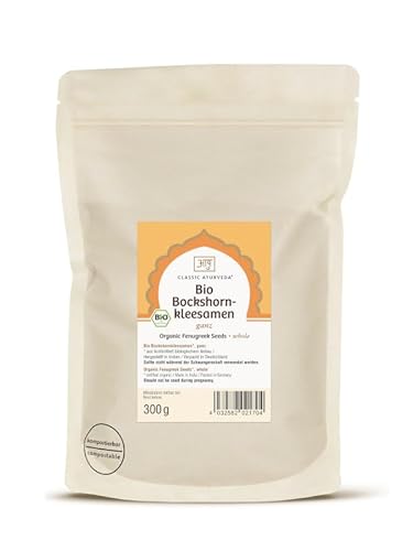 Classic Ayurveda - Bio Bockshornkleesamen ganz - 300 g - Verfeinert Currys & Gemüsegerichte mit ayurvedischer Note von Classic Ayurveda