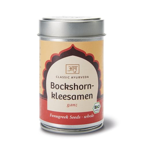 Classic Ayurveda - Bio Bockshornkleesamen ganz - 100 g - Verfeinert Currys & Gemüsegerichte mit ayurvedischer Note von Classic Ayurveda