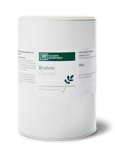 Classic Ayurveda – Brahmi Churna (Pulver) – 500 g – Hochwertiges Pulver aus nachhaltigem Anbau ohne Füll- oder Hilfsstoffe, nach modernen Hygienestandards verarbeitet von Classic Ayurveda