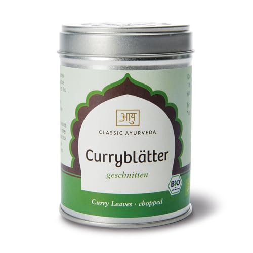 Classic Ayurveda - Bio Geschnittene Curryblätter - 12 g - Würzige Note für authentische vegetarische Küche von Classic Ayurveda