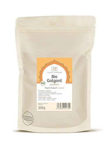 Classic Ayurveda - Bio Galgant gemahlen - 300 g - Die europäisch-ayurvedische Würze für eine milde Schärfe von Classic Ayurveda