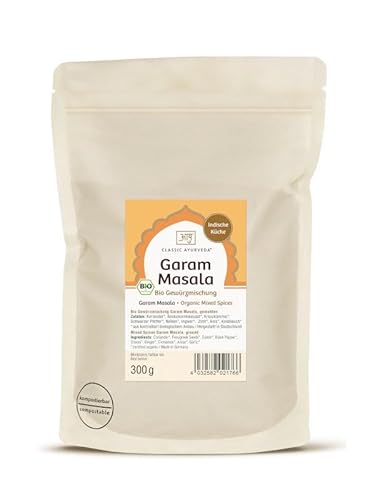 Classic Ayurveda - Bio Garam Masala Gewürzmischung - 300 g - Authentisch indischer Geschmack für Gemüse und Hülsenfrüchte von Classic Ayurveda