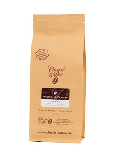 Äthiopisch Mocca Sidamo - 250g - Ganze Bohne von Classic Caffee