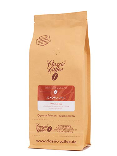 Aromatisierter Kaffee - Schoko-Chili - 250g - Gemahlen von Classic Caffee