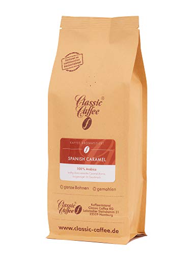 Aromatisierter Kaffee - Spanish Caramel - 500g - Gemahlen von Classic Caffee