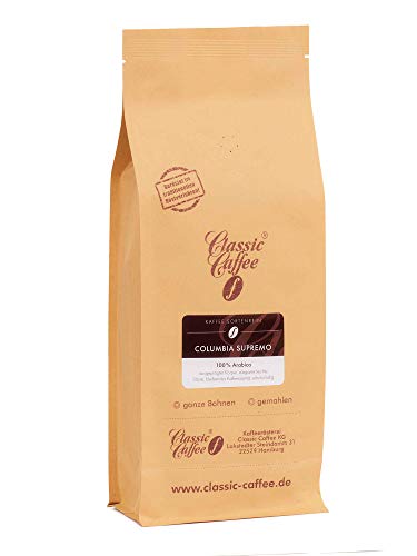 Columbia Supremo - 250g - Ganze Bohne von Classic Caffee