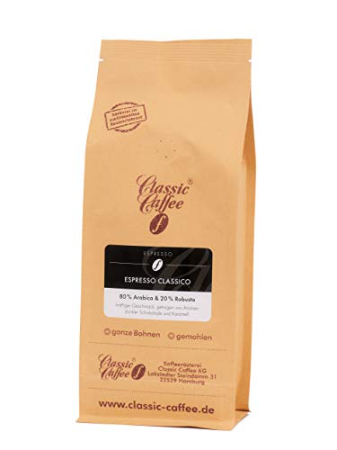 Espresso Classico - 250g - Ganze Bohne von Classic Caffee