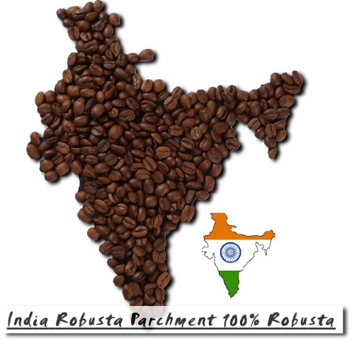 India Robusta Parchment 100% Robusta - 1000g - Gemahlen von Classic Caffee