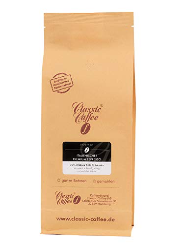 Italienischer Premium Espresso - 250g - Ganze Bohne von Classic Caffee