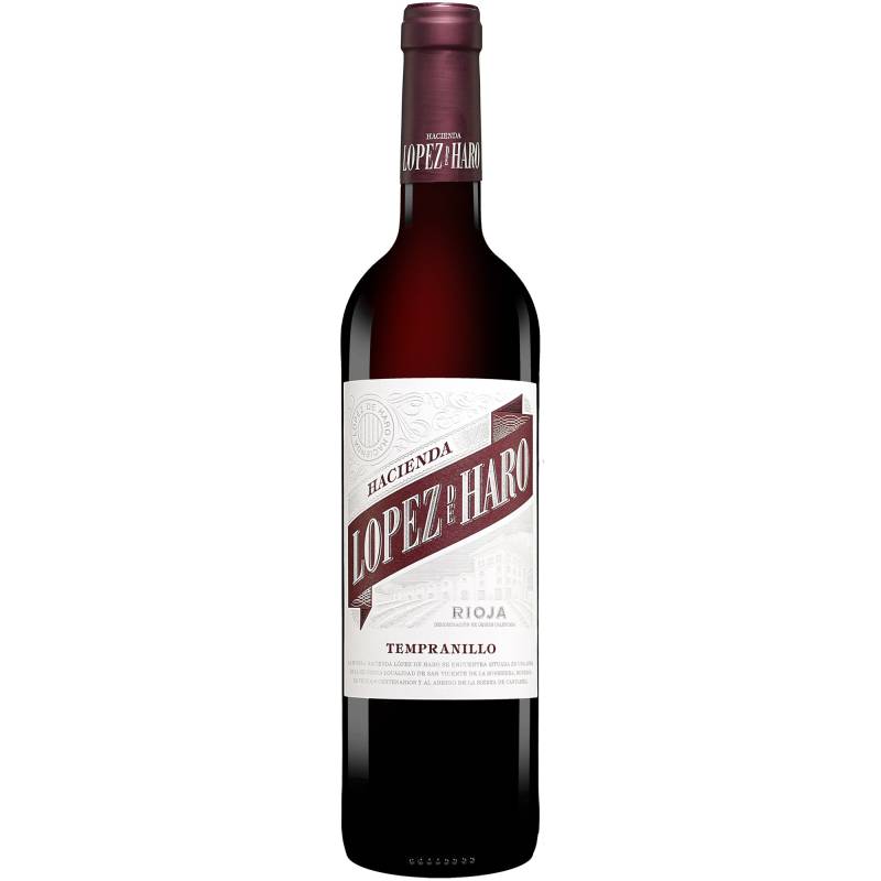 Hacienda López de Haro Tempranillo 2022  0.75L 13.5% Vol. Rotwein Trocken aus Spanien von Classica
