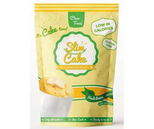 3 x CleanFoods SlimCake 73 Kalorien Tassenkuchen l Zitrone Geschmack l 5 Tassenkuchen I Konjac Glucomannan I Glutenfrei I Zuckerfrei I in 60 Sekunden zubereitet l Mugcake von Clean Foods LoveEveryBody