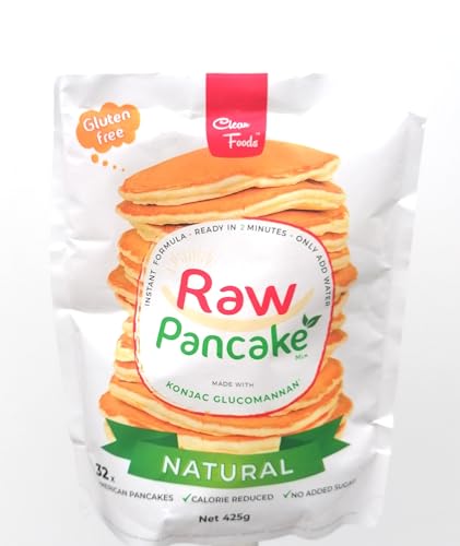 Cleanfoods 40 Kalorien vegane Pfannkuchen l Vegan Classic 425g l 32 Pancakes l 40 Kalorien/Pancake l Konjak/Konjac Glucomannan l zubereitung in 2 Min von Cleanfoods