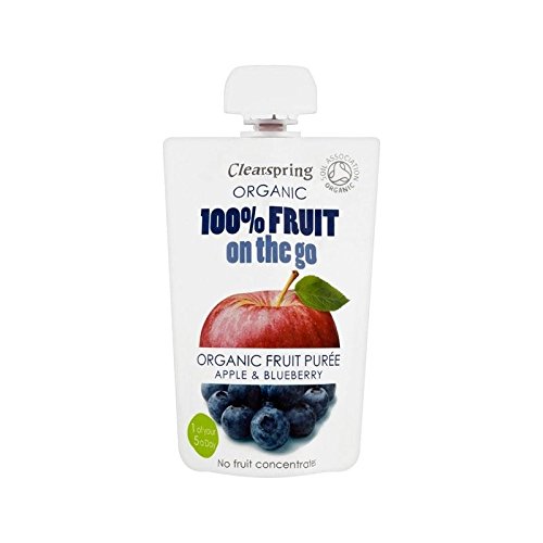 Clear Bio-Fruchtpüree Apfel & Heidelbeere 100G von Clearspring