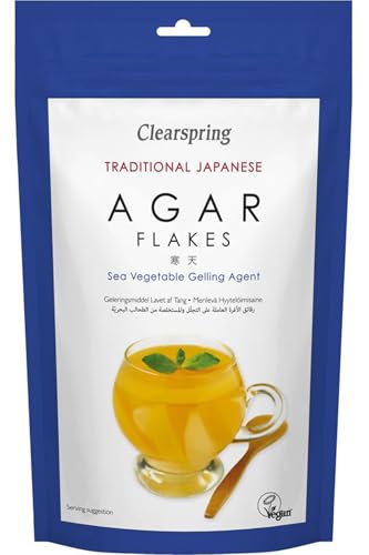 Clearspring Agar Flakes 28g Herbs Plants & Vegetables Healthy Food [Misc.] von Clearspring