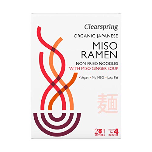 Clearspring Organic Japanese Miso Ramen Noodles with Miso Ginger Soup von Clearspring