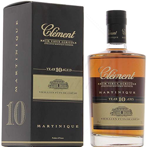 Clement Rhum 10 Jahre 44 percent Volume, 1er Pack (1 x 700 ml) von Clément