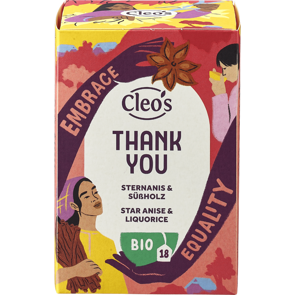 Bio Thank You Tee, 18 Beutel von Cleo's