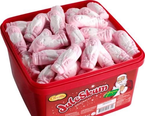 Christmas Cloetta Strawberry Foam Elf Sweet 720g Full Tub - Scandinavian Candy von Cloetta