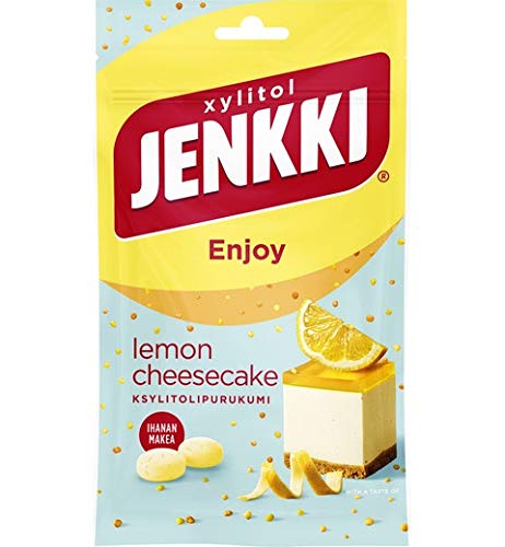 Cloetta Jenkki Xylitol Lemon cheesecake Kaugummi 10 Pack of 70g von Cloetta