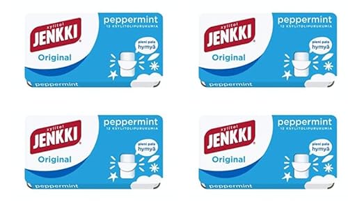 Cloetta Jenkki Xylitol Original Peppermint Kaugummi 4 Schachteln of 18g von Cloetta