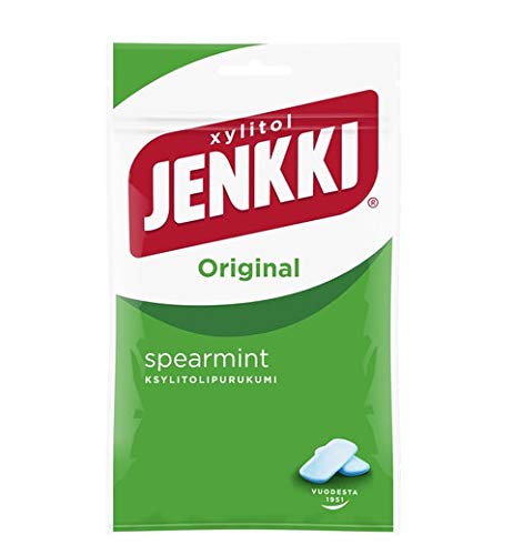 Cloetta Jenkki Xylitol Spearmint Kaugummi 10 Pack of 100g von Cloetta