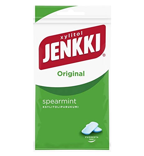 Cloetta Jenkki Xylitol Spearmint Kaugummi 4 Pack of 30g von Cloetta