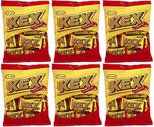 Cloetta Kex Choklad - Schokolade Gefüllt Mini-Wafern 156G - Packung mit 6 von Cloetta