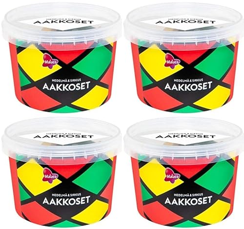 Cloetta Malaco Aakkoset Circus Fruit candy mix Gummiartig 4 Schachteln of 600g von Cloetta