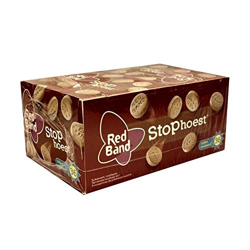 Red Band Stophoest 36 Rollen (Salmiak Menthol Lakritze Pastillen) von Cloetta