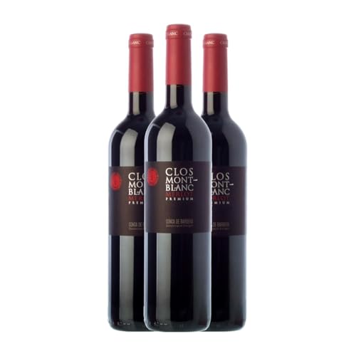 Clos Montblanc Únic Merlot Conca de Barberà Alterung 75 cl Rotwein (Karton mit 3 Flaschen von 75 cl) von Clos Montblanc