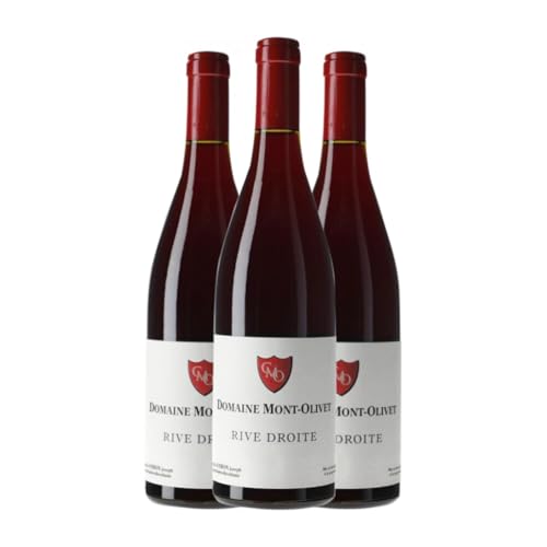 Clos du Mont-Olivet Gard Rive Droite Côtes du Rhône 75 cl Rotwein (Karton mit 3 Flaschen von 75 cl) von Clos du Mont-Olivet