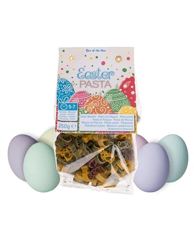 Ostern Pasta | mit 3 verschiedenen Motiven & in 4 farben | aus Hartweizengrieß, gefärbt mit Kurkuma, rote Beete & Spinat | vegan | Made in Italy | 250g von Close Up