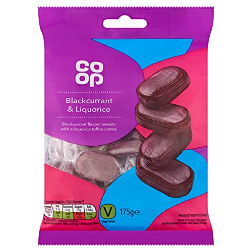 Co-op Schwarze Johannisbeere & Süßholzbonbons, 175 g von Co-Op