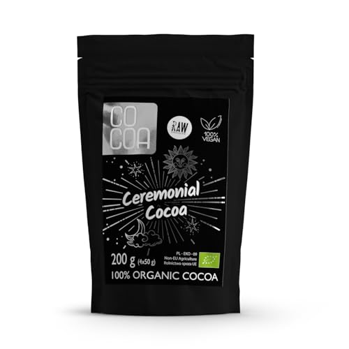 CO COA Zeremonielle Kakao riegel 4 X 50g - Zuckerfreie Schokolade BIO - Schokolade ohne Zucker, Glutenfrei, Vegan - Aus ungerösteten Kakaobohnen - Ohne GMO, Palmöl und Konservierungsstoffe von Co coa